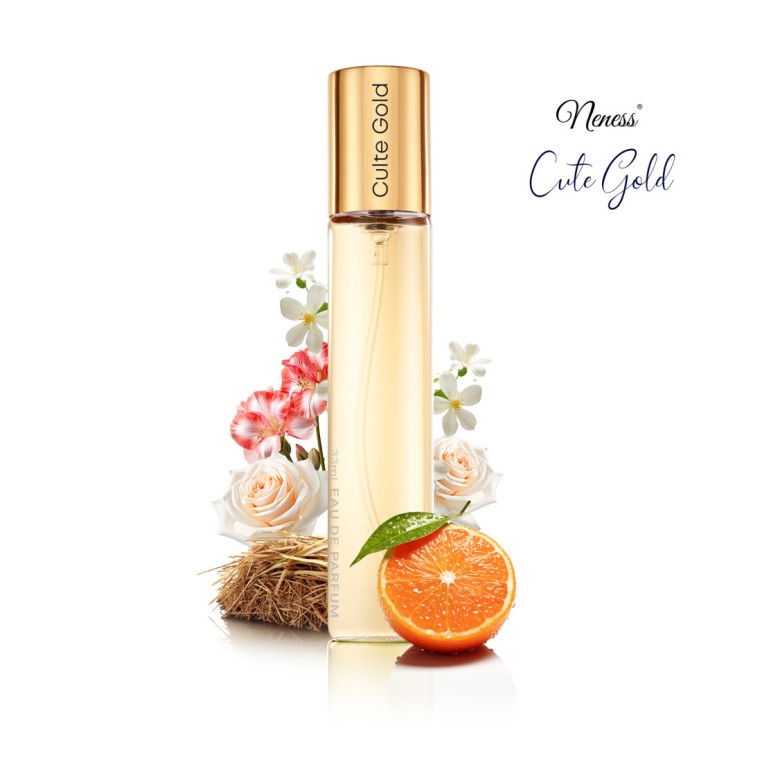 N326. Neness Culte Gold | Podobne nuty: Dior Jadore L'Or | 33 ml | Perfumetki damskie | Francuskie Perfumy Lane