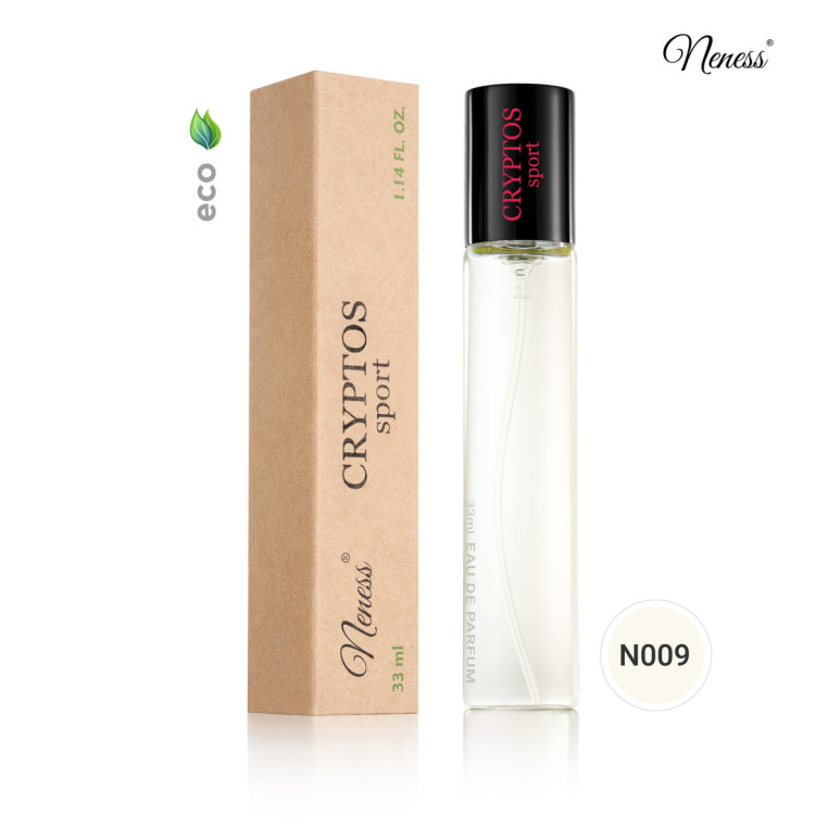 N009. Neness Cryptos Sport | Podobne nuty: Giorgio Armani Code Sport | 33 ml | Perfumetki Męskie | Francuskie Perfumy Lane