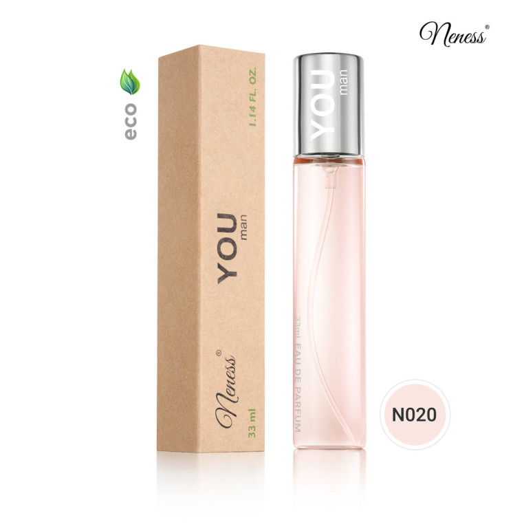 N020. Neness You Man | Podobne nuty: Giorgio Armani Stronger With You | 33 ml | Perfumetki Męskie | Francuskie Perfumy Lane