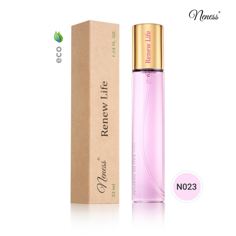 N023. Neness Renew Life | Podobne nuty: Hugo Boss Ma Vie L'Eau | 33 ml | Perfumetki Damskie | Francuskie Perfumy Lane