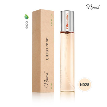 N028. Neness Citrus Man | Podobne nuty: Hugo Boss Orange Man | 33 ml | Perfumetki Męskie | Francuskie Perfumy Lane