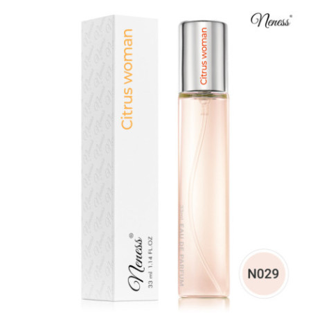 N029. Neness Citrus Woman | Podobne nuty: Hugo Boss Orange Woman | 33 ml | Perfumetki Damskie | Francuskie Perfumy Lane