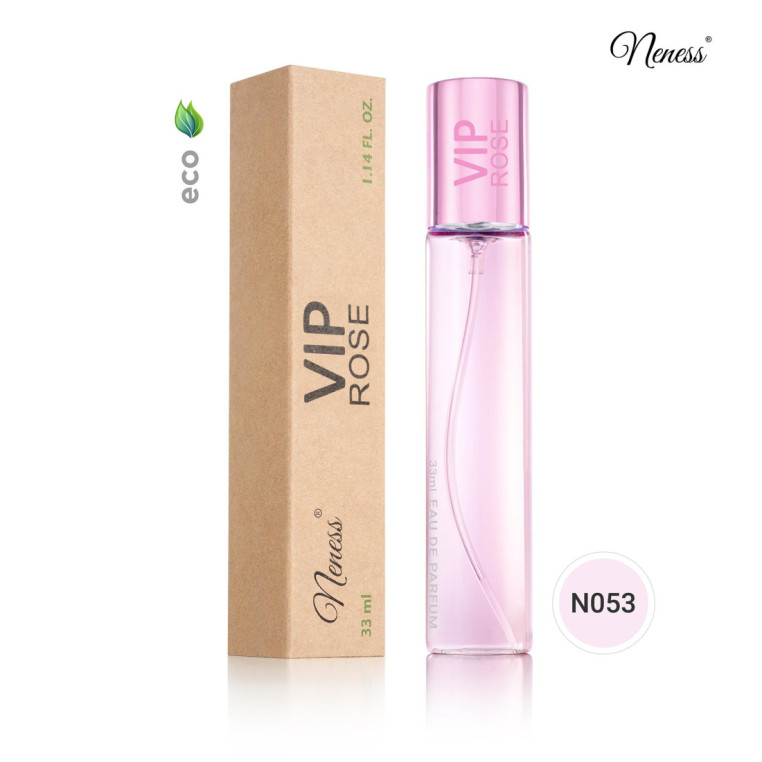 N053. Neness VIP Rose | Podobne nuty: Carolina Herrera Vip Rose | 33 ml | Perfumetki Damskie | Francuskie Perfumy Lane