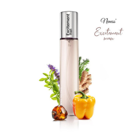 N085. Neness Excitement Man | Podobne nuty: Calvin Klein Euphoria | 33 ml | Perfumetki Męskie | Francuskie Perfumy Lane