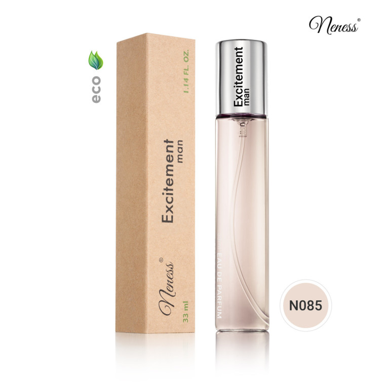 N085. Neness Excitement Man | Podobne nuty: Calvin Klein Euphoria | 33 ml | Perfumetki Męskie | Francuskie Perfumy Lane