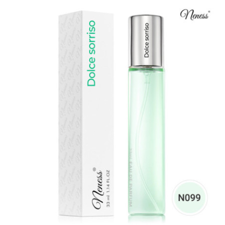 N099. Neness Dolce Sorriso | Podobne nuty: Dolce & Gabbana Dolce | 33 ml | Perfumetki Damskie | Francuskie Perfumy Lane