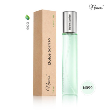 N099. Neness Dolce Sorriso | Podobne nuty: Dolce & Gabbana Dolce | 33 ml | Perfumetki Damskie | Francuskie Perfumy Lane