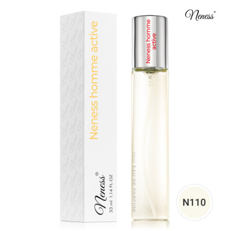 N110. Neness Homme Active | Podobne nuty: Christian Dior Homme Sport | 33 ml | Perfumetki Męskie | Francuskie Perfumy Lane