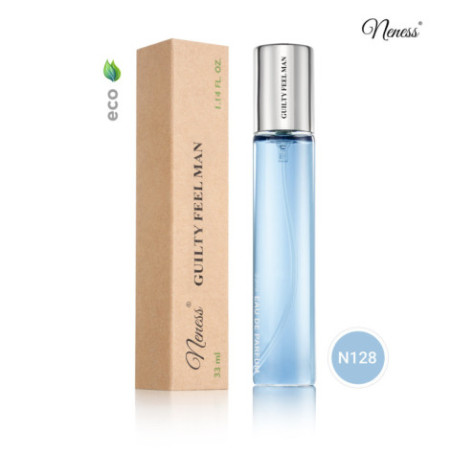 N128. Neness Guilty Feel | Podobne nuty: Gucci   Guilty  | 33 ml | Perfumetki Męskie | Francuskie Perfumy Lane