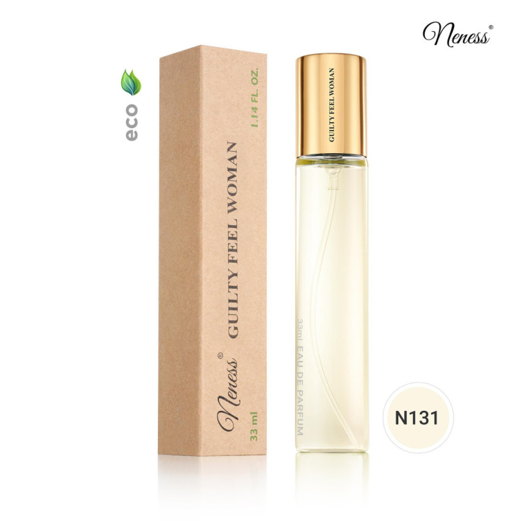 N131. Neness Guilty Feel Woman | Podobne nuty: Gucci  Guilty Pour Femme | 33 ml | Perfumetki Damskie | Francuskie Perfumy Lane