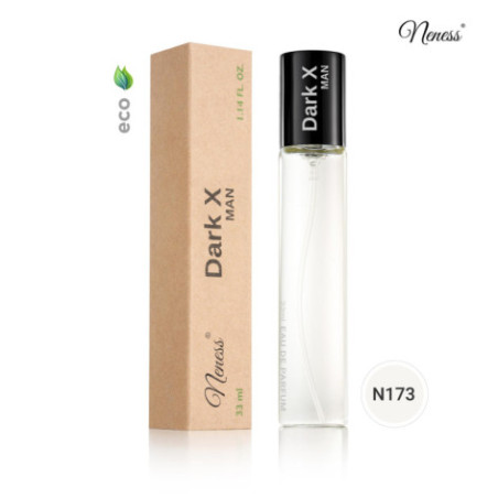 N173. Neness Black X | Podobne nuty: Paco Rabanne Black Xs | 33 ml | Perfumetki Męskie | Francuskie Perfumy Lane