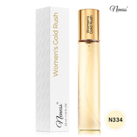 N334. Neness Women's Gold Rush | Podobne nuty: Paco Rabanne Million Gold | 33 ml | Perfumetki damskie | Francuskie Perfumy Lane