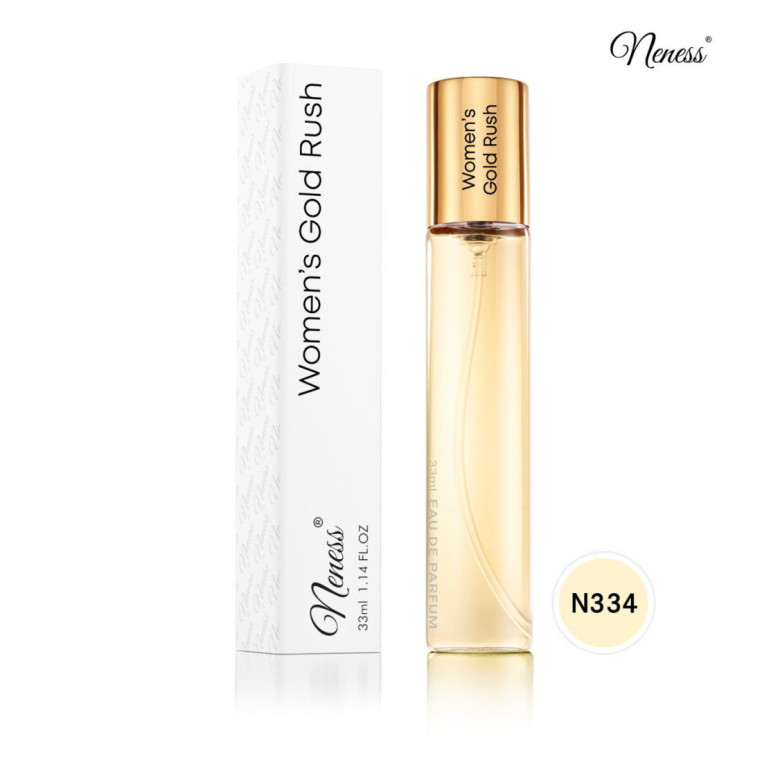 N334. Neness Women's Gold Rush | Podobne nuty: Paco Rabanne Million Gold | 33 ml | Perfumetki damskie | Francuskie Perfumy Lane