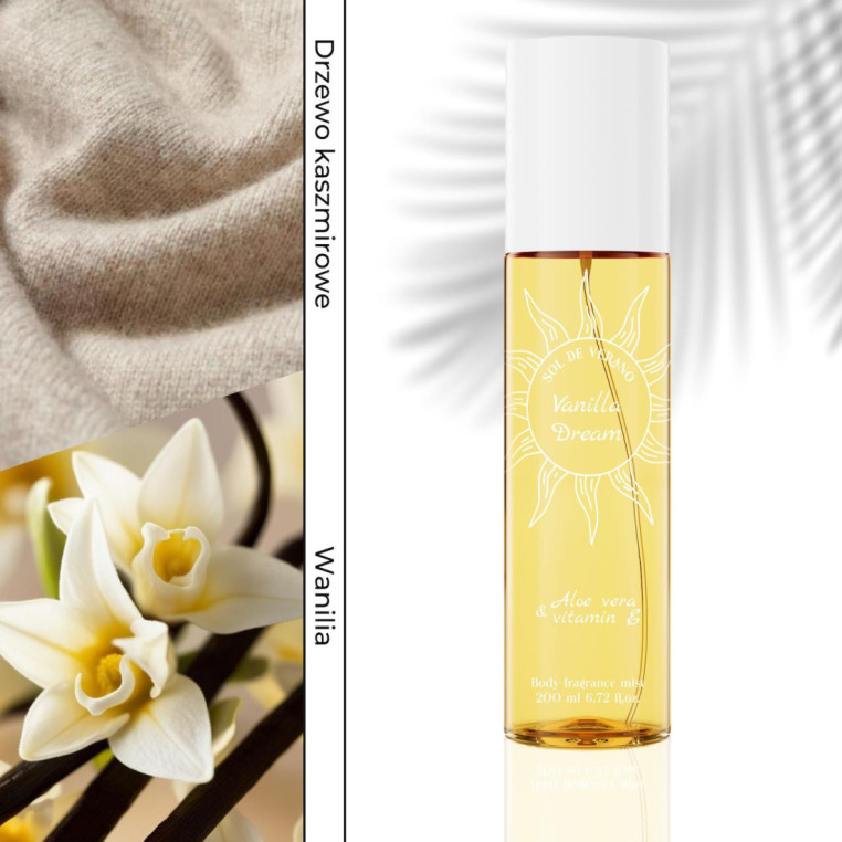 Sol de Verano Vanilla Dream | Podobne nuty: Victoria's Secret Bare Vanilla | waniliowa mgiełka zapachowa do ciała i włosów z Alo