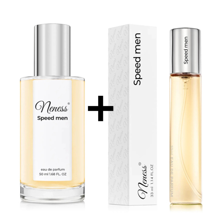 N271. Neness Speed Men - Zestaw 1+1: 50 ml + 33 ml | Podobne nuty: | Perfumy Męskie | Francuskie Perfumy Lane | ZARA odpowiednik
