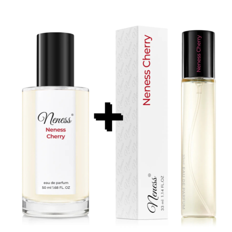 N244. Neness Cherry - Zestaw 1+1: 50 ml + 33 ml | Podobne nuty: Tom Ford Lost Cherry | Perfumy Unisex | Francuskie Perfumy Lane 