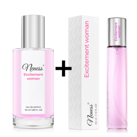 N084. Neness Excitement Woman - Zestaw 1+1: 50 ml + 33 ml | Podobne nuty: Calvin Klein Euphoria | Perfumy Damskie | Francuskie P