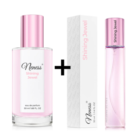 N190. Neness Shining Jewel - Zestaw 1+1: 50 ml + 33 ml | Podobne nuty: Versace Bright Crystal | Perfumy Damskie | Francuskie Per