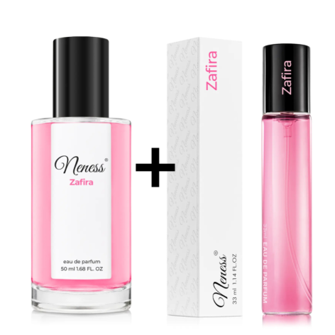 N273. Neness Zafira - Zestaw 1+1: 50 ml + 33 ml | Podobne nuty: Valentino Born In Roma | Perfumy Damskie | Francuskie Perfumy La