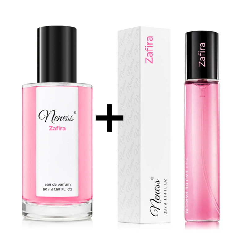 N273. Neness Zafira - Zestaw 1+1: 50 ml + 33 ml | Podobne nuty: Valentino Born In Roma | Perfumy Damskie | Francuskie Perfumy La