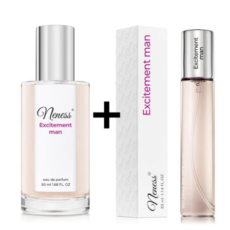 N085. Neness Excitement Man - Zestaw 1+1: 50 ml + 33 ml | Podobne nuty: Calvin Klein Euphoria | Perfumy Męskie | Francuskie Perf