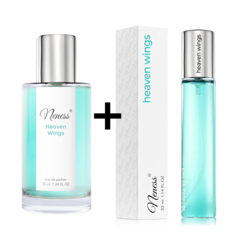 N184. Neness Heaven Wings - Zestaw 1+1: 50 ml + 33 ml | Podobne nuty: Thierry Mugler Angel | Perfumetki Damskie | Francuskie Per
