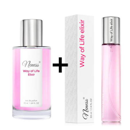 N421. Neness Way Of Life Elixir - Zestaw 1+1: 50 ml + 33 ml | Podobne nuty: Lancome La Vie Est Belle L’Elixir | Perfumetki Damsk