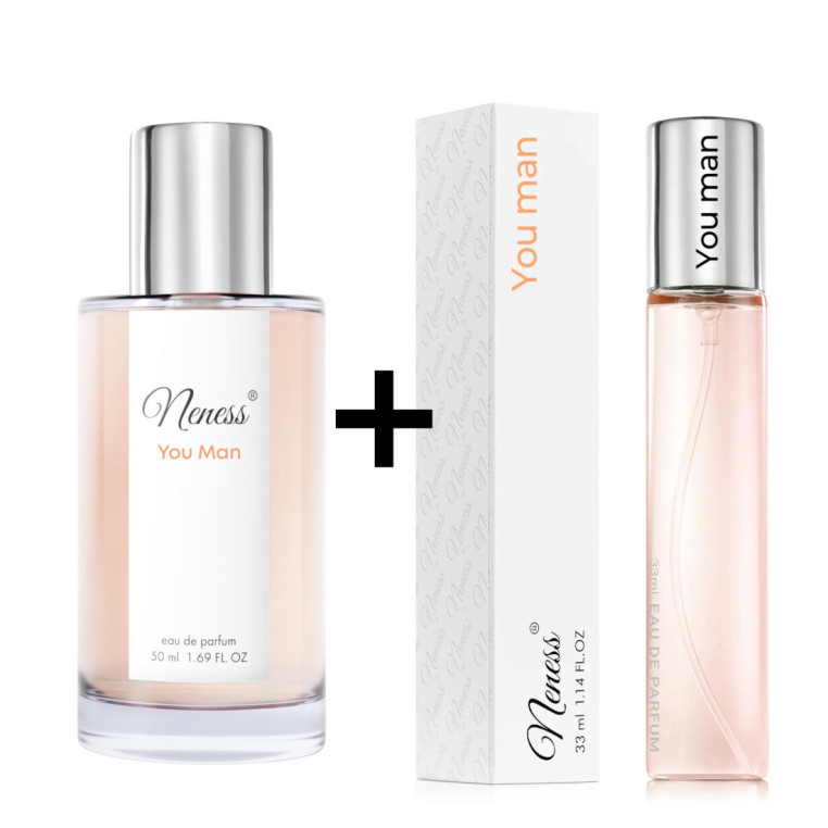N020. Neness You Man - Zestaw 1+1: 50 ml + 33 ml | Podobne nuty: Giorgio Armani Stronger With You | Perfumetki Męskie | Francusk