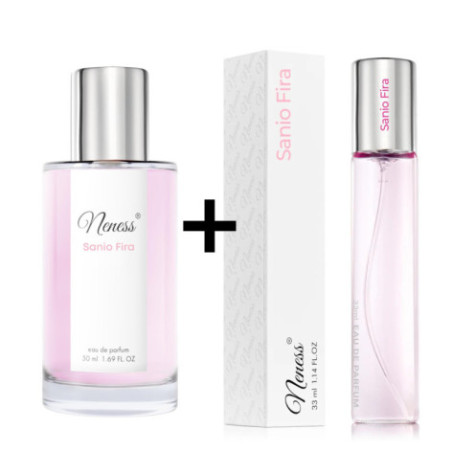 N066. Neness Sanio Fira - Zestaw 1+1: 50 ml + 33 ml | Podobne nuty: Coco Chanel Chance Eau Tendre | Perfumetki Damskie | Francus