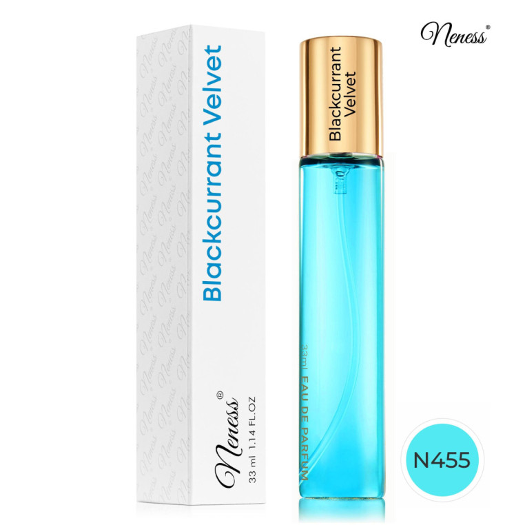 N455. Neness Blackcurrant Velvet | Podobne nuty: Sol De Janeiro 76 | 33 ml | Perfumetki damskie | zamiennik mgiełki