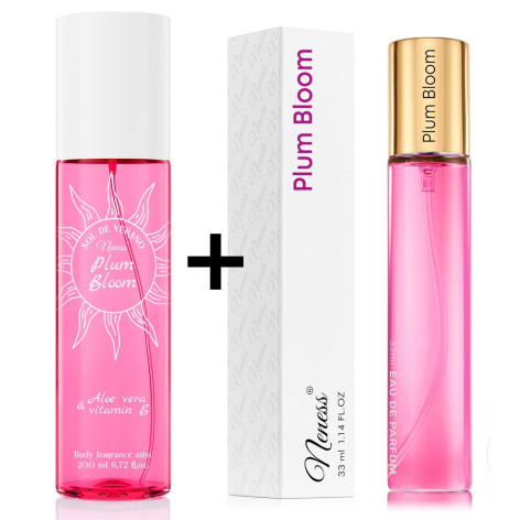 Plum Bloom | Podobne nuty: Victoria's Secret Pure Seduction | 200ml + 33ml | Zestaw mgiełka + perfumetka