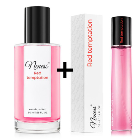 N113. Neness Red Temptation Zestaw - 50 ml + 33 ml | Podobne nuty: Christian Dior Hypnotic Poison | Perfumetki Damskie | Francus