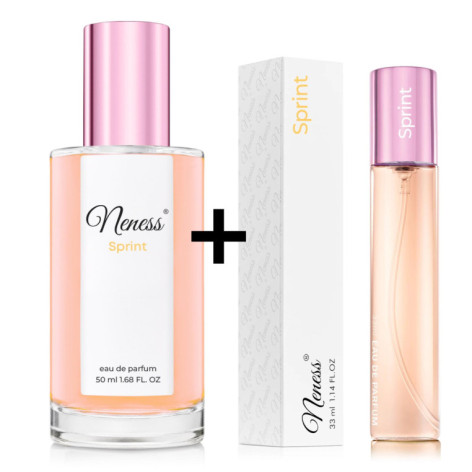N130. Neness Sprint Zestaw - 50 ml + 33 ml | Podobne nuty: Gucci  Rush | Perfumetki Damskie | Francuskie Perfumy Lane