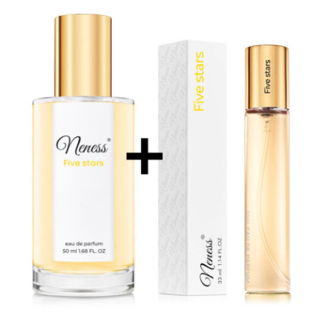 N057. Neness Five Stars Zestaw - 50 ml + 33 ml | Podobne nuty: Coco Chanel No. 5 | Perfumetki Damskie | Francuskie Perfumy Lane