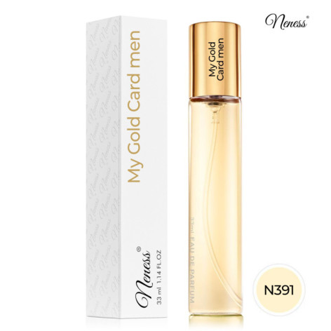 N391. Neness My Gold Card Men | Podobne nuty: Pacco Rabane 1 Million Privee | 33 ml | Perfumetki Damskie | Francuskie Perfumy La