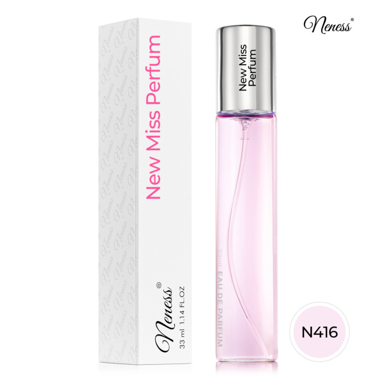 N416. Neness New Miss Perfum | Podobne nuty: Dior Miss Dior Parfum | 33 ml | Perfumetki Damskie | Francuskie Perfumy Lane