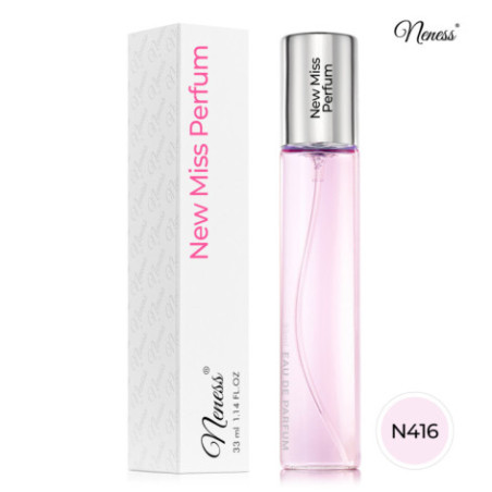 N416. Neness New Miss Perfum | Podobne nuty: Dior Miss Dior Parfum | 33 ml | Perfumetki Damskie | Francuskie Perfumy Lane